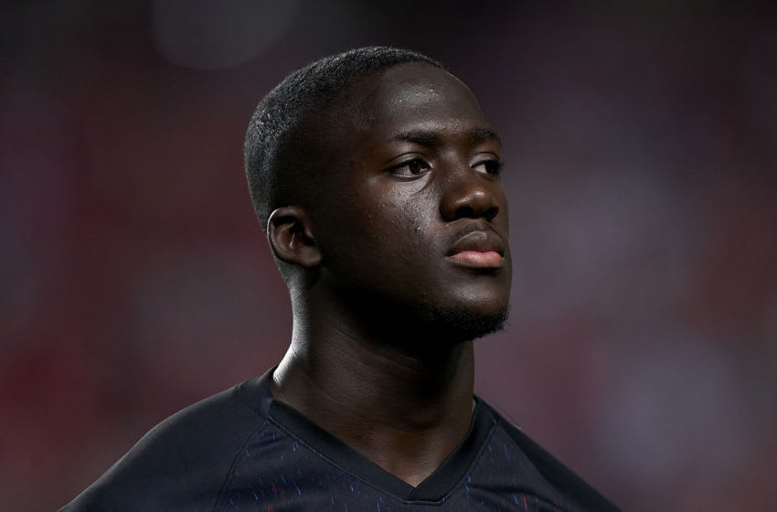 LISBON, PORTUGAL - SEPTEMBER 17: Ibrahima Konate of RB Leipzig looks on prior to the UEFA Champions League group G match between SL Benfica and RB Leipzig at Estadio da Luz on September 17, 2019 in Lisbon, Portugal. (Photo by Quality Sport Images/Getty Images)