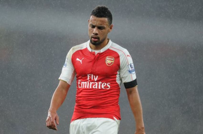 LONDON, ENGLAND - OCTOBER 24: Francis Coquelin of Arsenal during the Barclays Premier League match between Arsenal and Everton at Emirates Stadium on October 24, 2015 in London, England. (Photo by David Price/Arsenal FC via Getty Images)